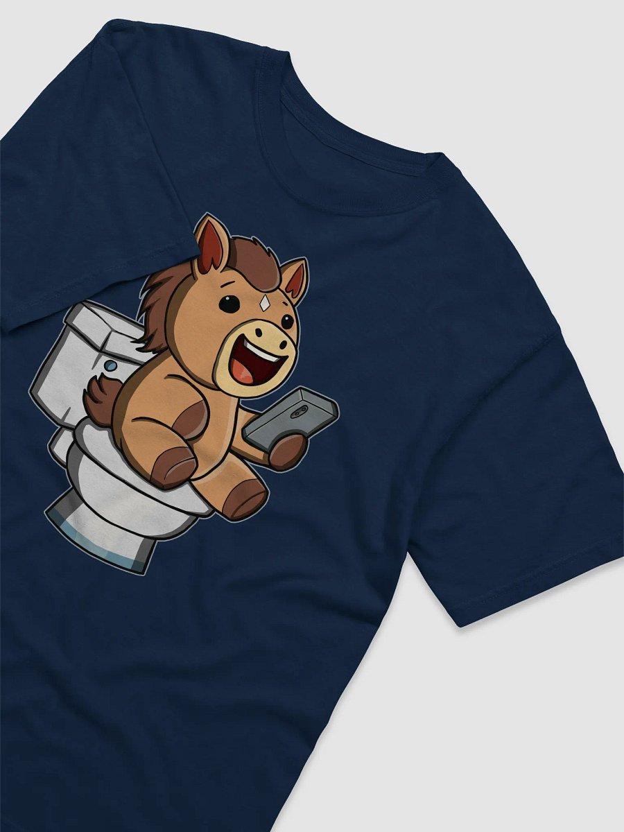 Doomscrolling on the Throne | Funny Horse Toilet Meme T-Shirt product image (3)
