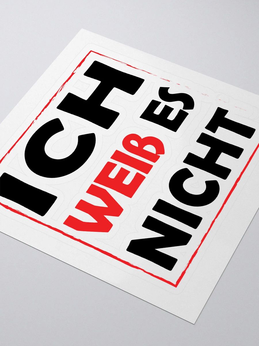ich weiß es nicht product image (3)