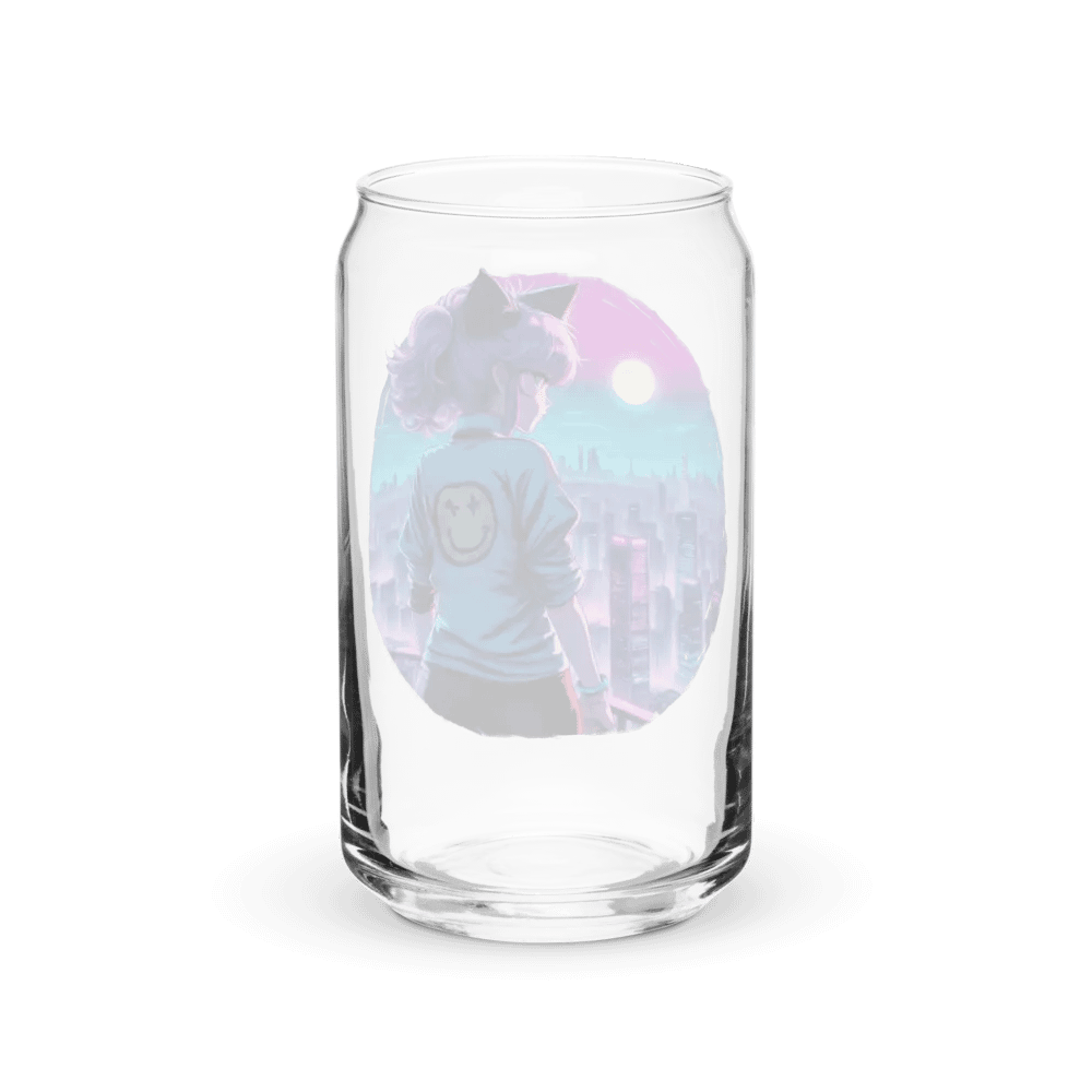 Anime Catgirl Rooftop Cool Can Drinking Glas product image (38)