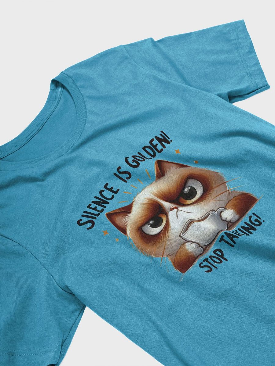 Silence Is Golden Grumpy Cat T-Shirt product image (6)