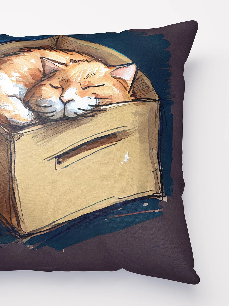Kitty In A Box - Ginger Cat Throw Pillow product image (3)