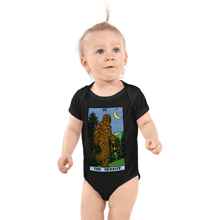 Bigfoot Hermit Tarot Card Onesie product image (1)