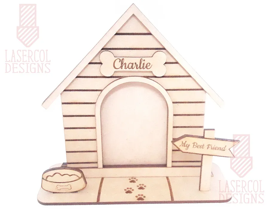 Dog House Photo Frame - Laser Cut Files product image (5)