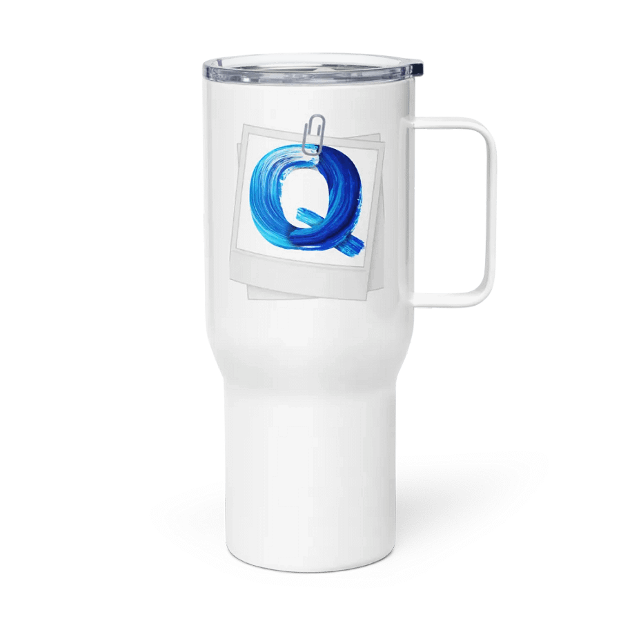 Q Brush-Stroke Monogram Travel Mug product image (4)