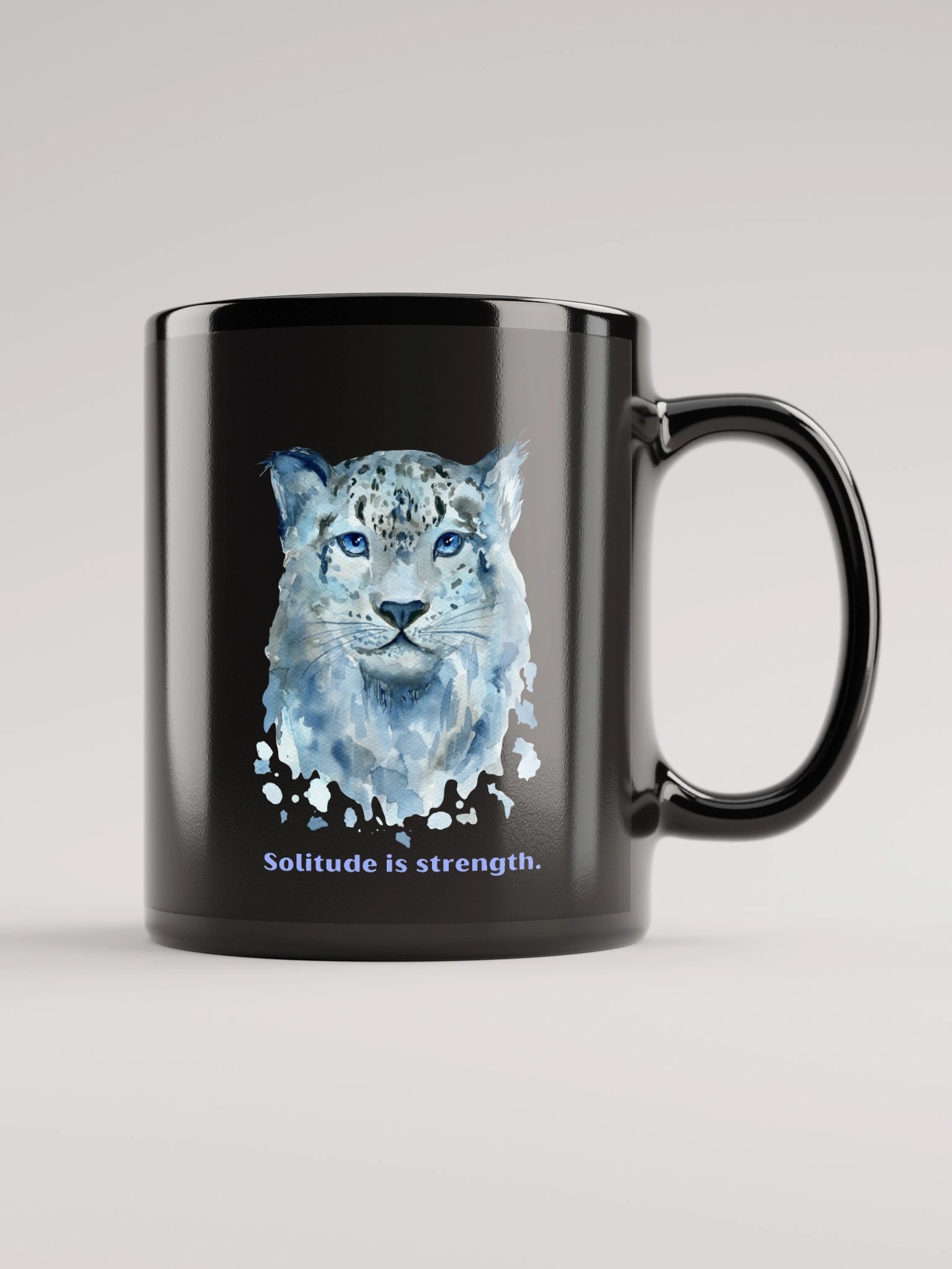 Solitude in strength - Snow Leopard Mug product image (1)