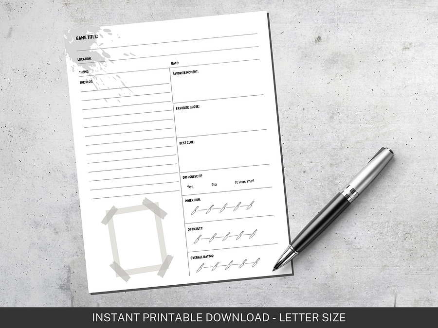 Digital Mystery Party Detective Logbook product image (4)