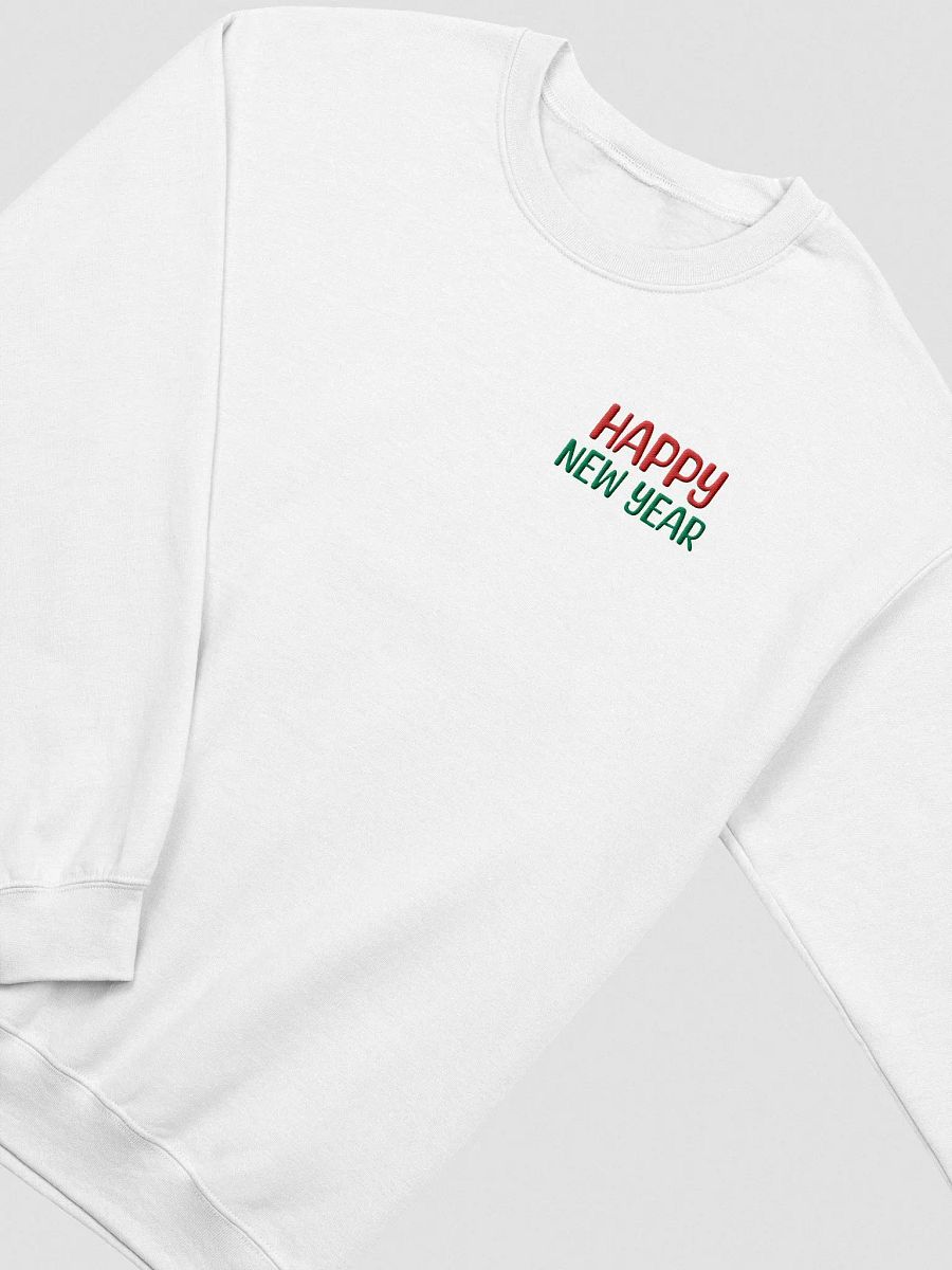 Embroidery Colorful New Year's Greetings Sweatshirt product image (3)