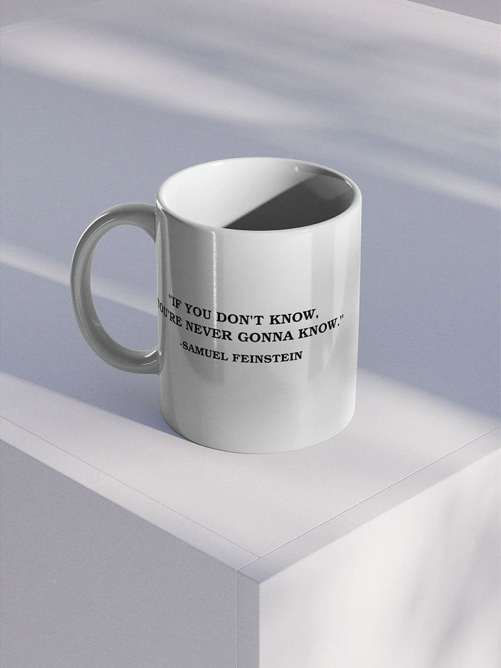 If You Dont Know, Youre Never Gonna Know - Samuel Feinstein - Mug product image (1)