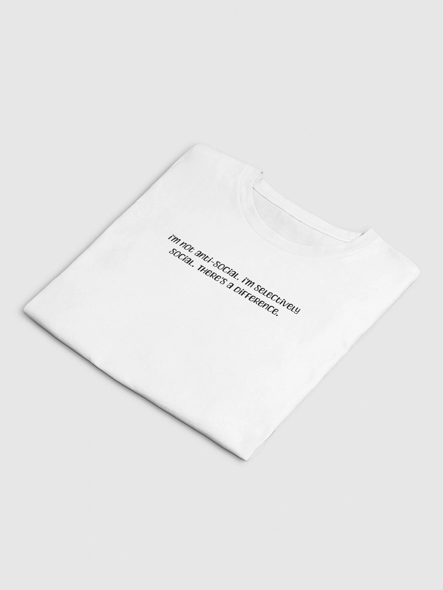 Relatable Introvert Humor Y2K Crop Top - Selectively Social Baby Tee product image (19)