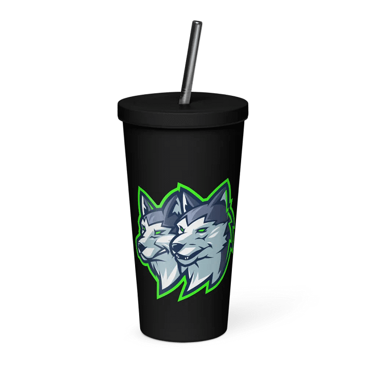 Logo Tumbler With Straw product image (1)