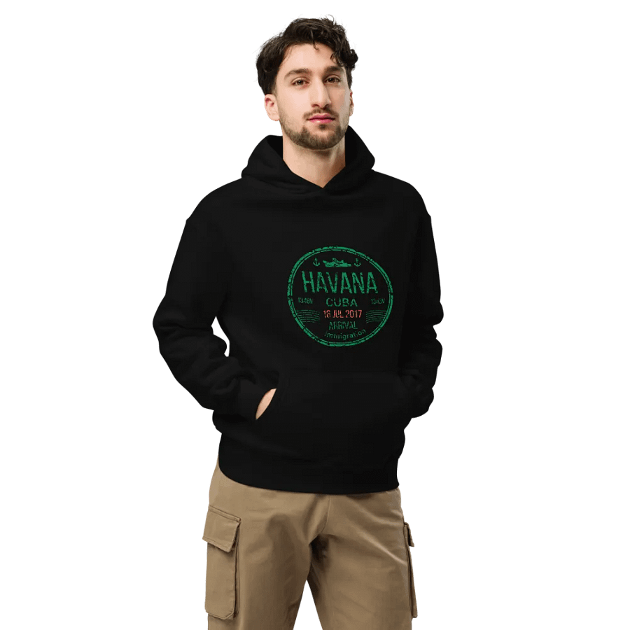 Havana Cuba Arrival Stamp Hoodie product image (7)