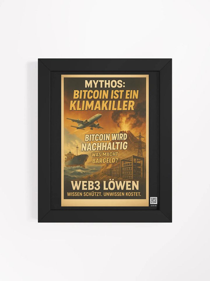 Sustainable Bitcoin Myth Poster product image (1)