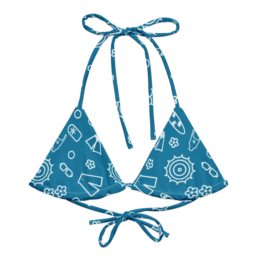 Beach Necessities Pattern String Bikini Top product image (1)