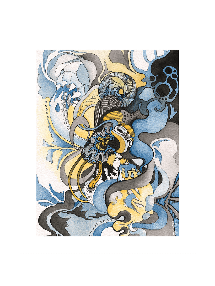 Waves - Original Art Print product image (1)