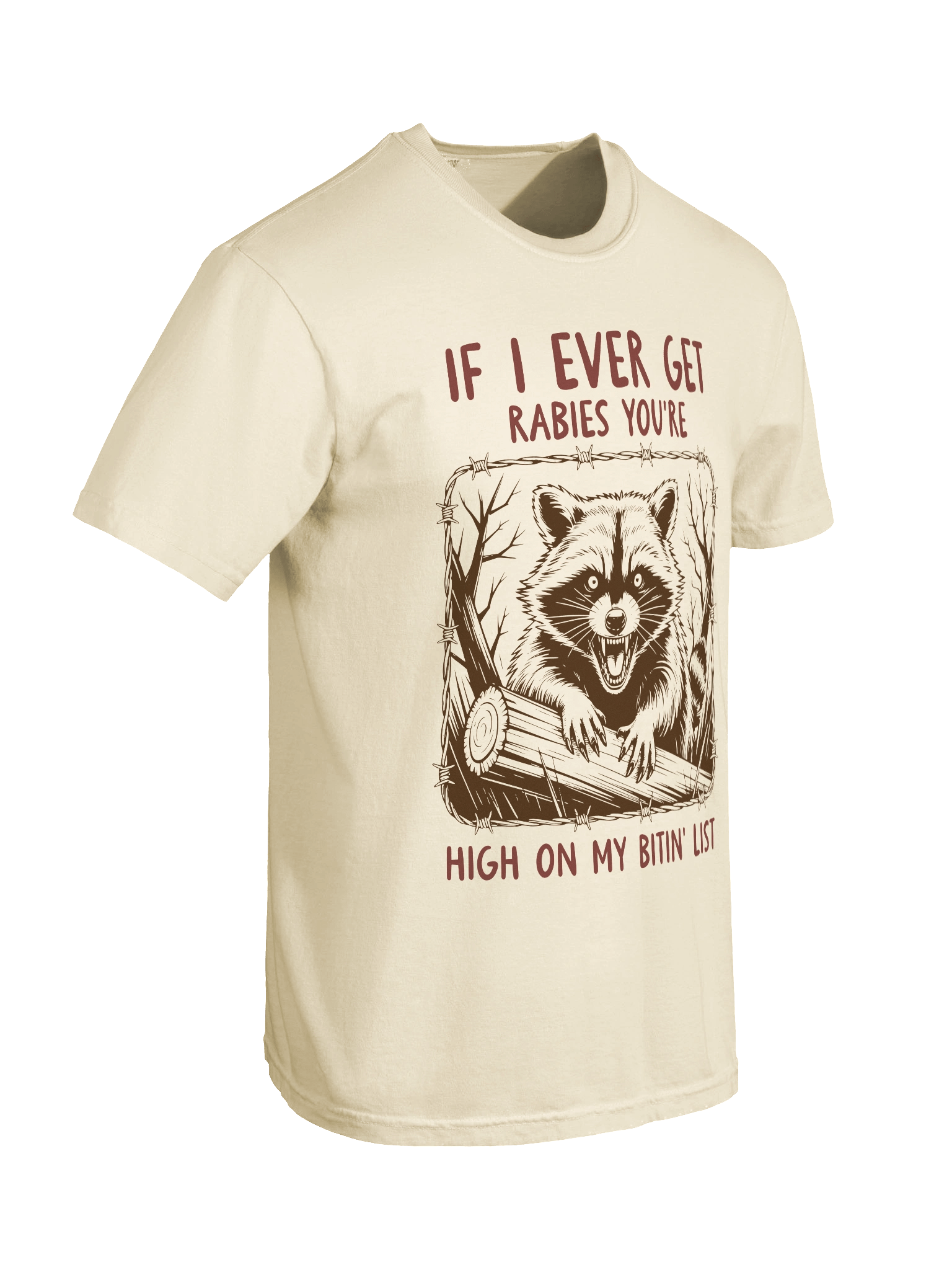 If I Ever Get Rabies | Funny Chaotic Raccoon Tee product image (20)