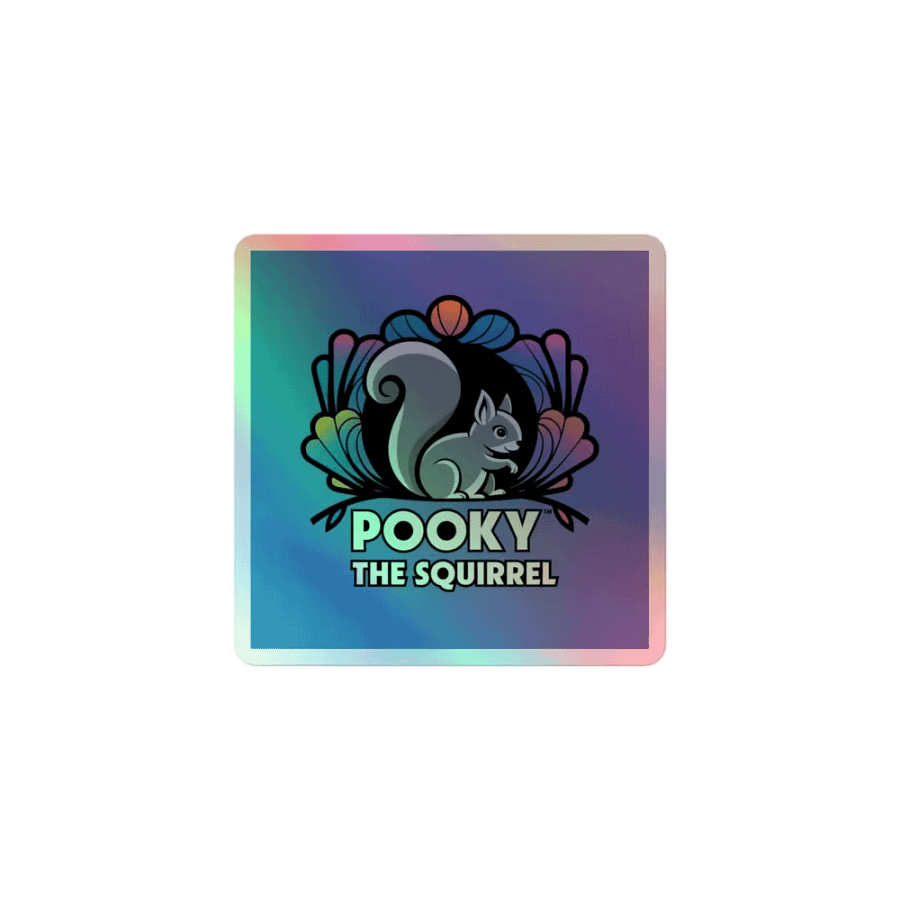 Pooky's Holographic Squirrel Sticker Set product image (1)