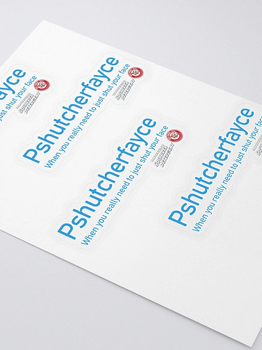 Pshutcherfayce Sticker Sheet product image (3)