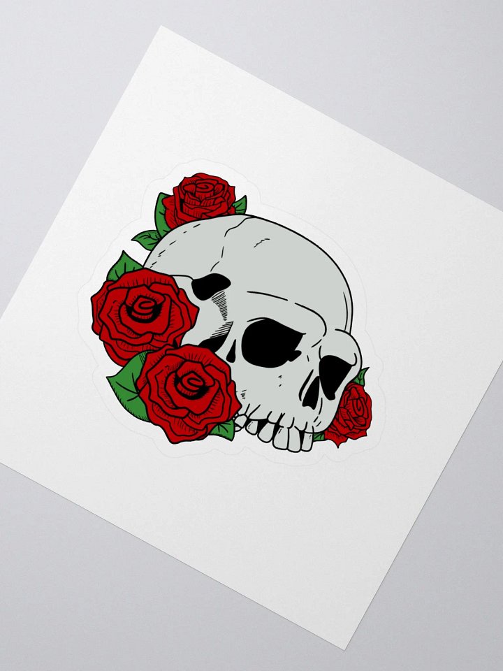 Skull & Roses Vinyl Stickers product image (2)