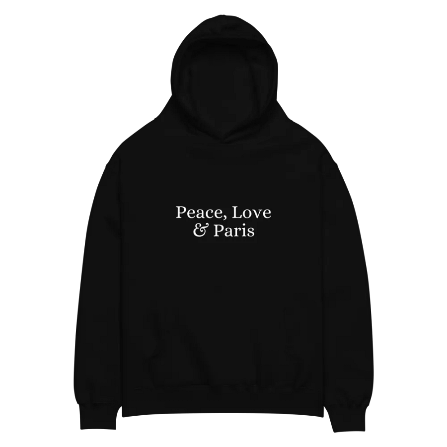 Peace, Love and Paris Unisex Oversized Hoodie product image (2)