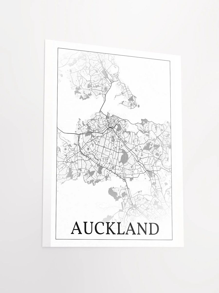 Auckland, New Zealand, city map print product image (13)