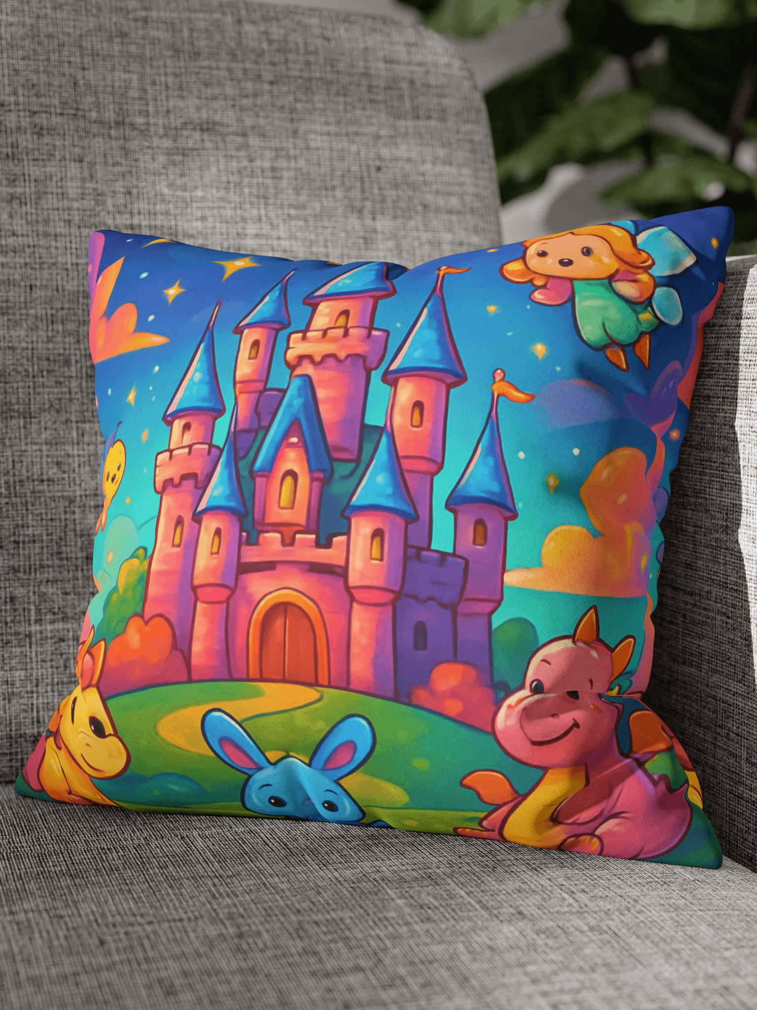 Fanatic Castle Theme Modern All-Over Pillow product image (1)