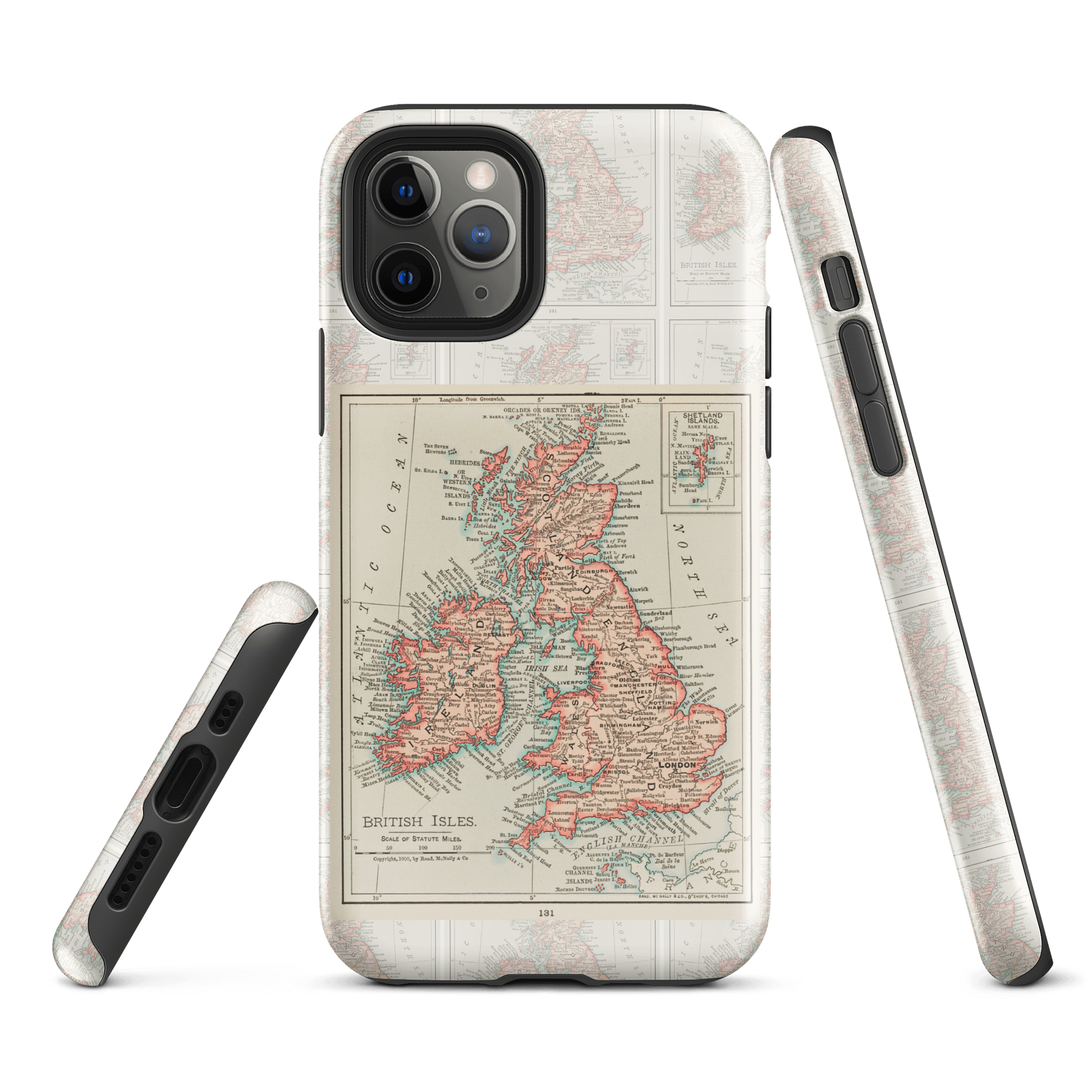 Antique British Isles Map iPhone® Tough Case product image (3)