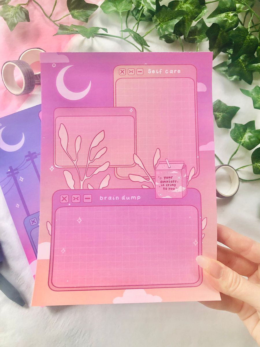 Dreamy Self Care Notepad product image (3)