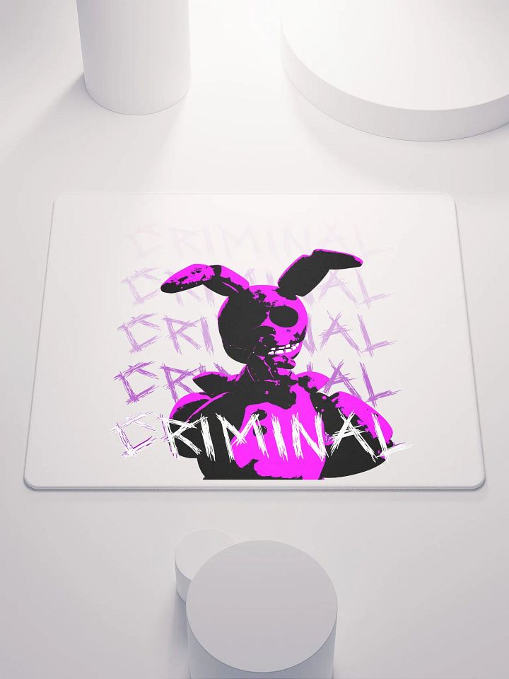 CRIMINAL - PREMIUM Gaming Mousepad (White) product image (1)