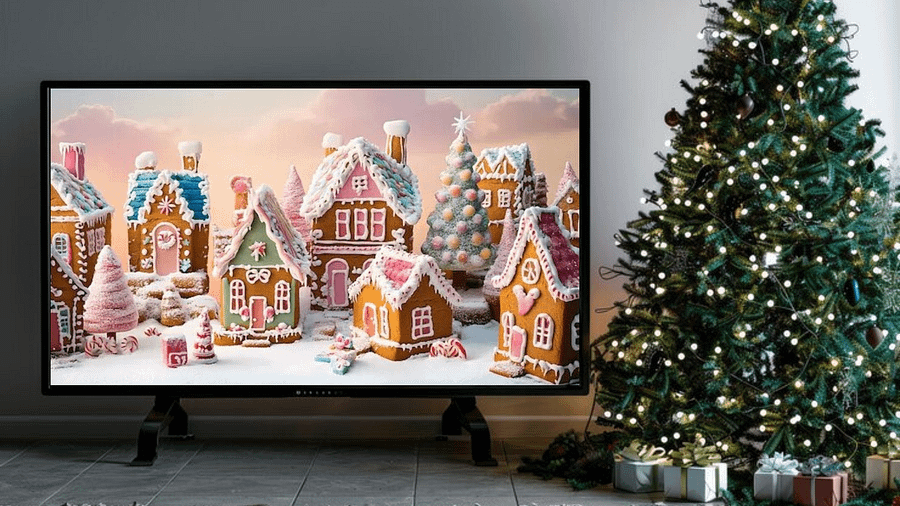 Gingerbread Cottage in Winter Wonderland - Frame TV III product image (5)