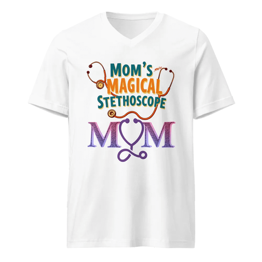 Mom's Magical Stethoscope V-Neck Tee product image (5)
