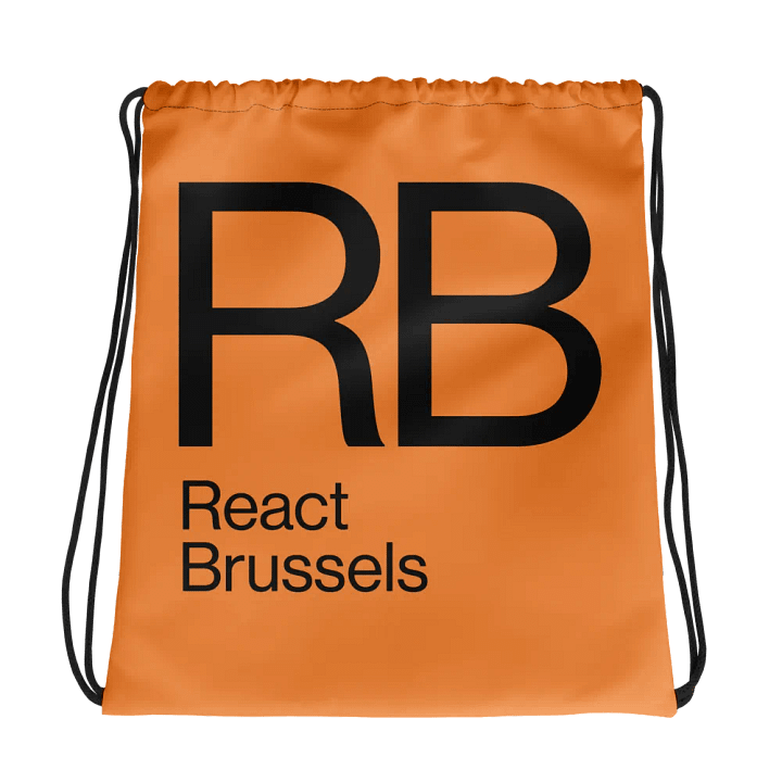 RB All-Over Print Drawstring Bag Orange product image (1)