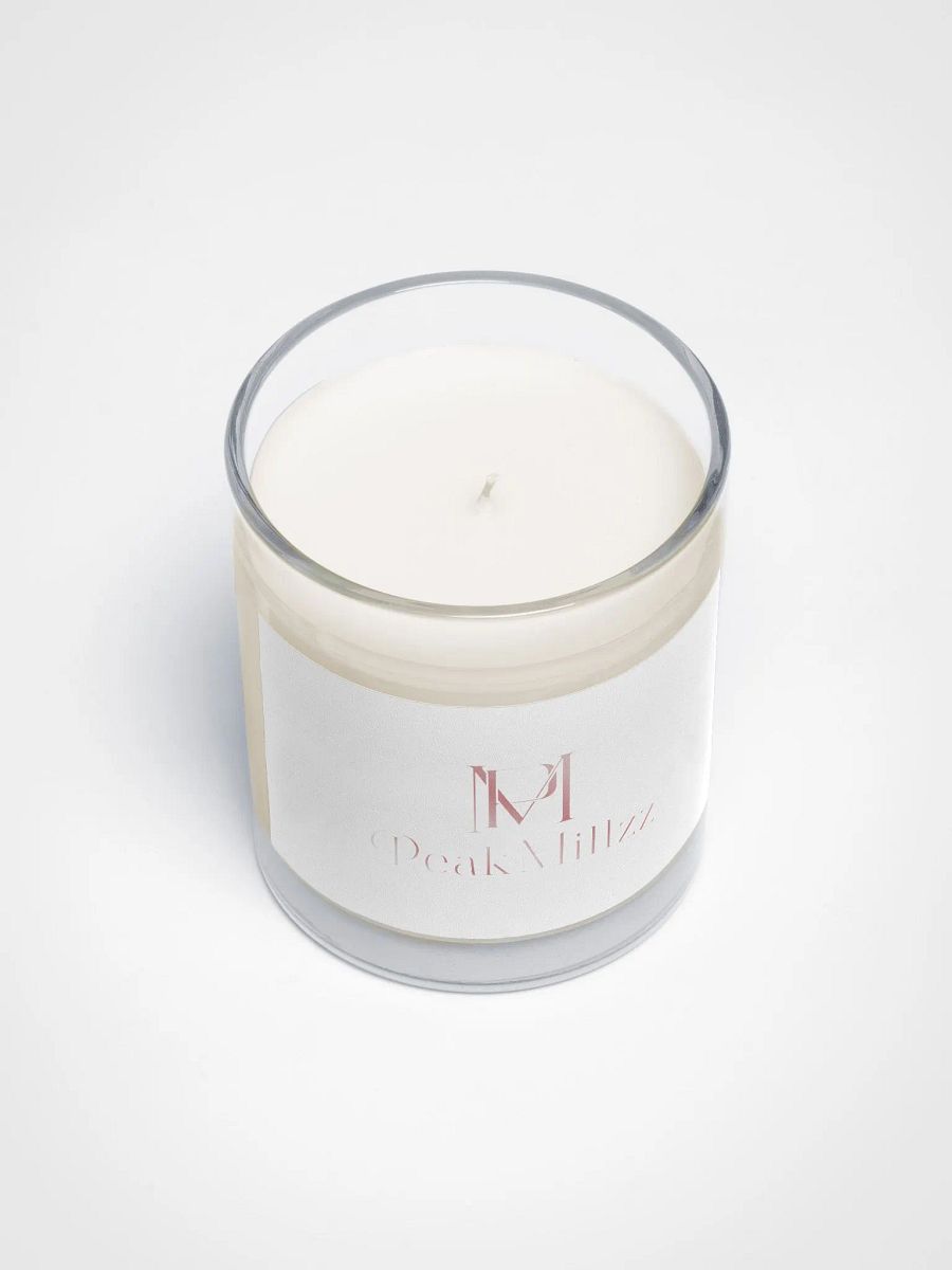Soy Wax Candle In A Clear Glass Jar product image (3)