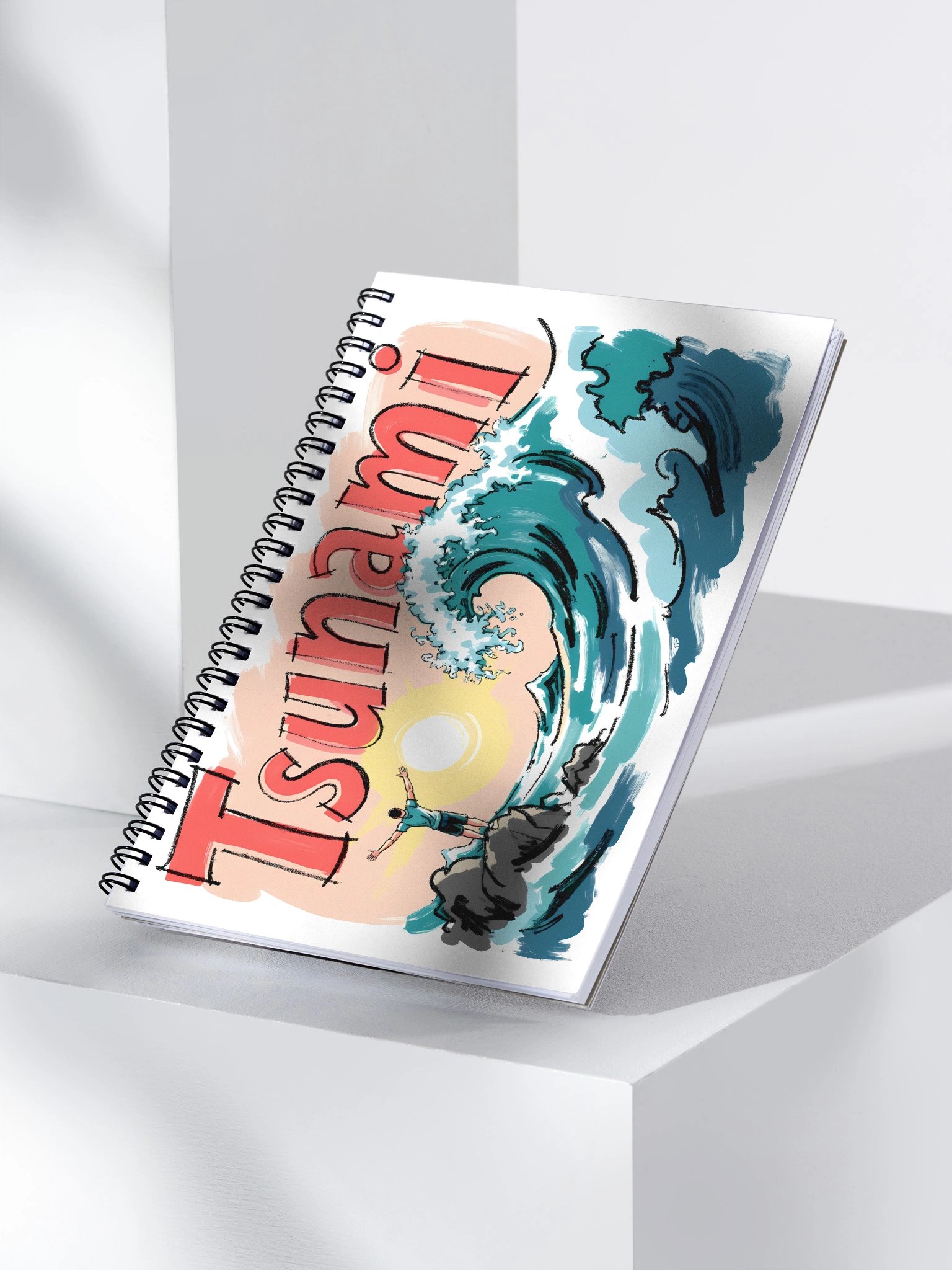 Tsunami Warning Spiral Notebook product image (3)