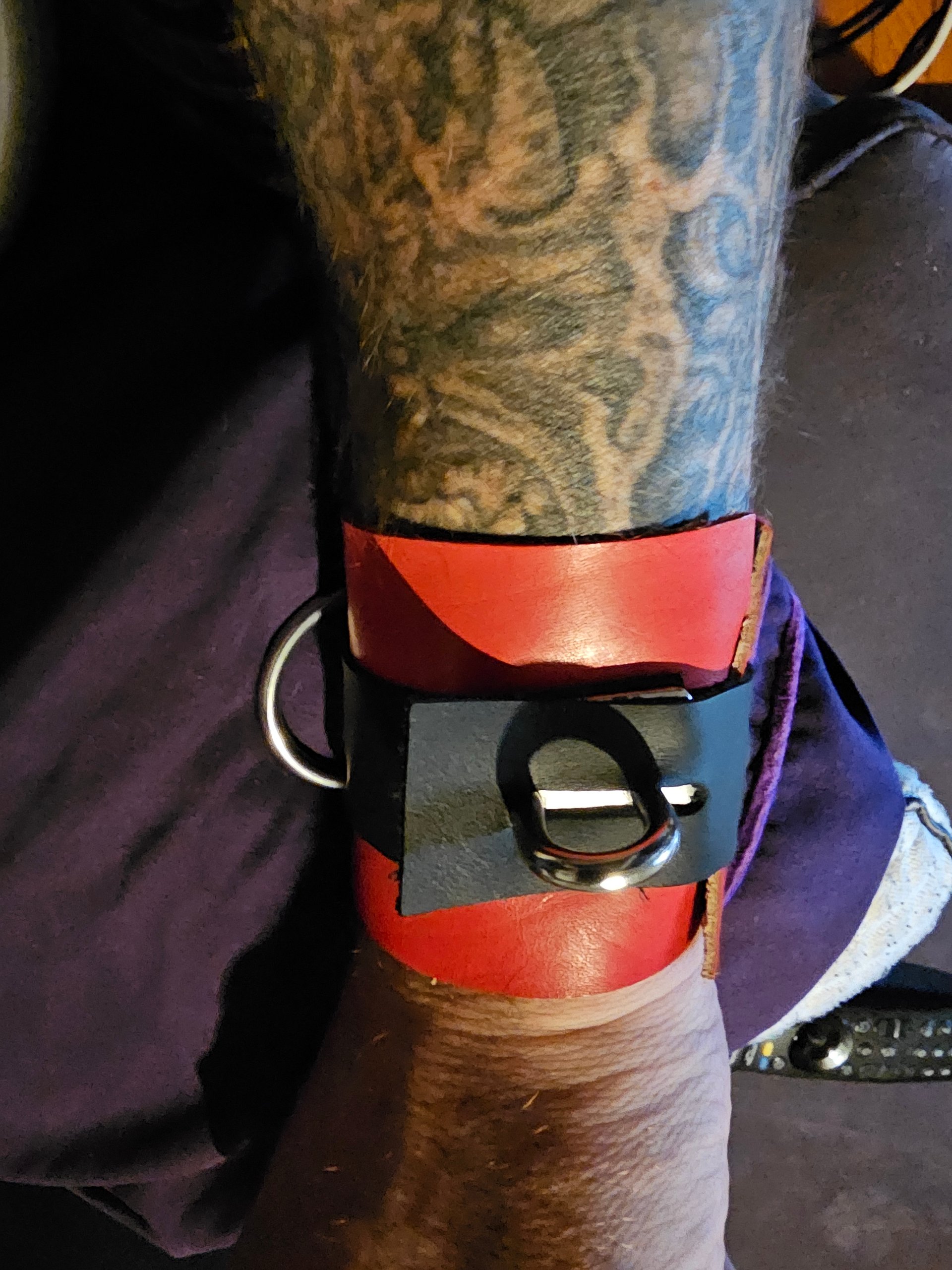 A Pair of Hand Crafted Leather Cuffs product image (6)
