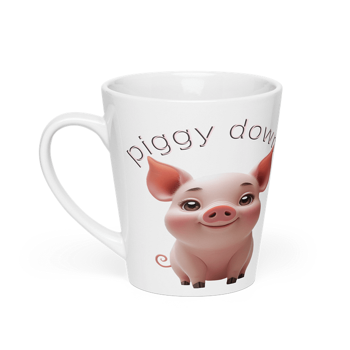 Piggy Down Latte Mug product image (1)