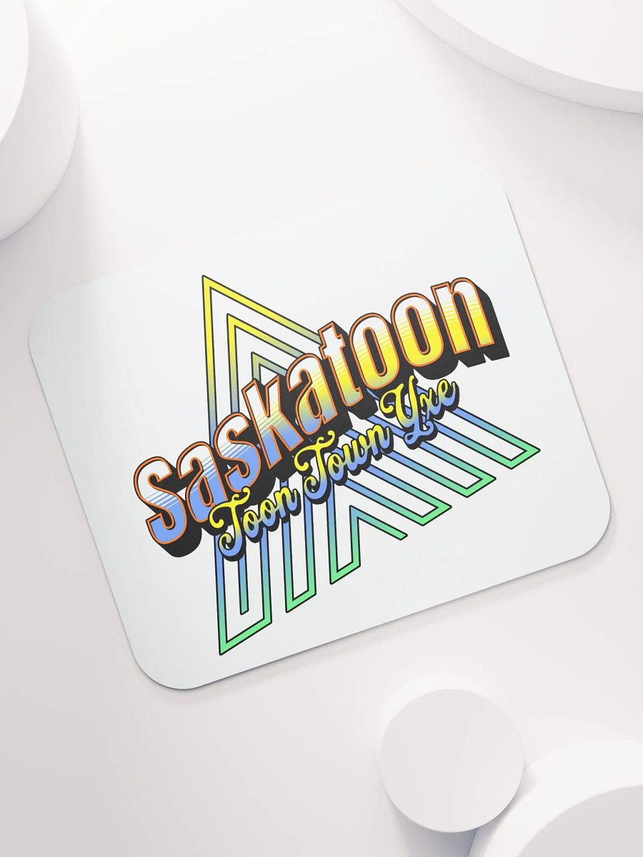 Saskatoon Toon Town Yxe Vibrant Mouse Pad product image (5)