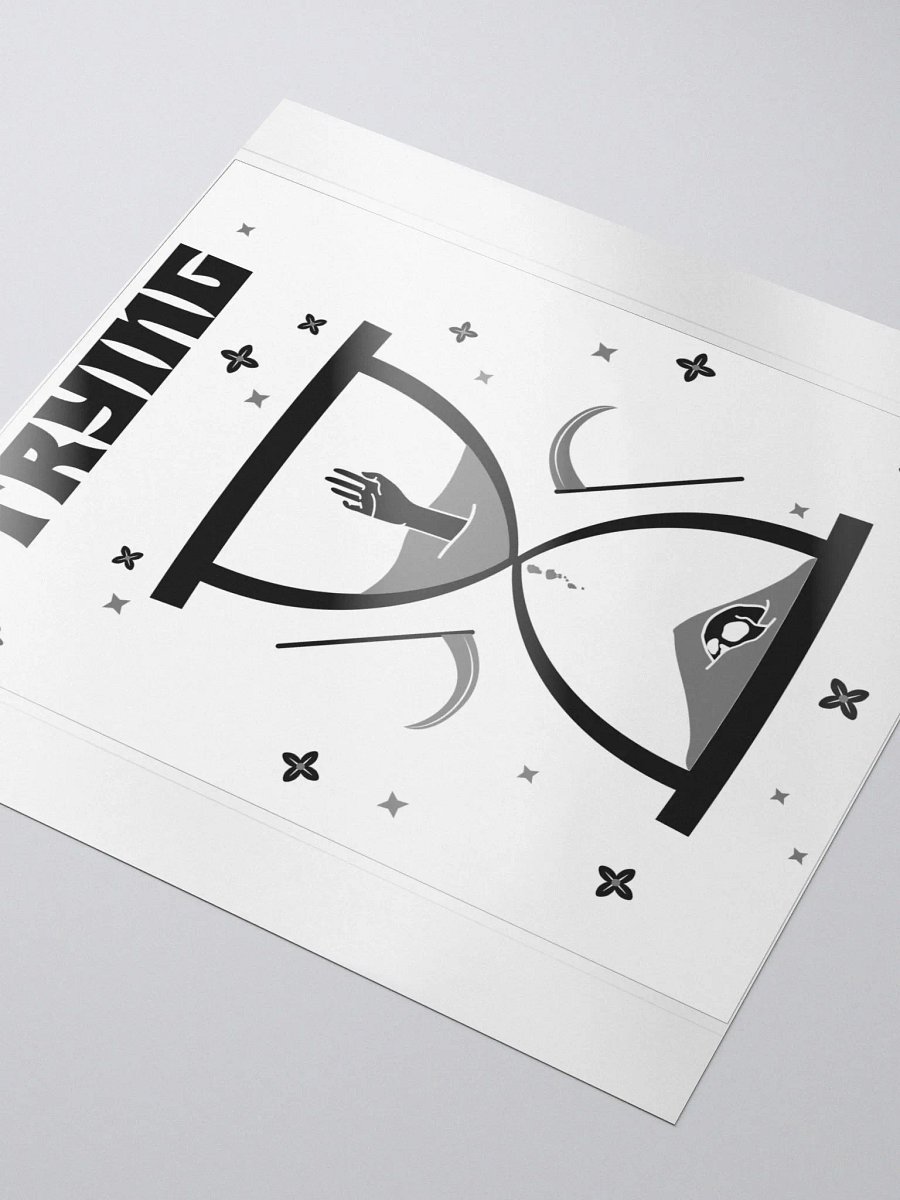 Trying Times bubble free stickers product image (4)