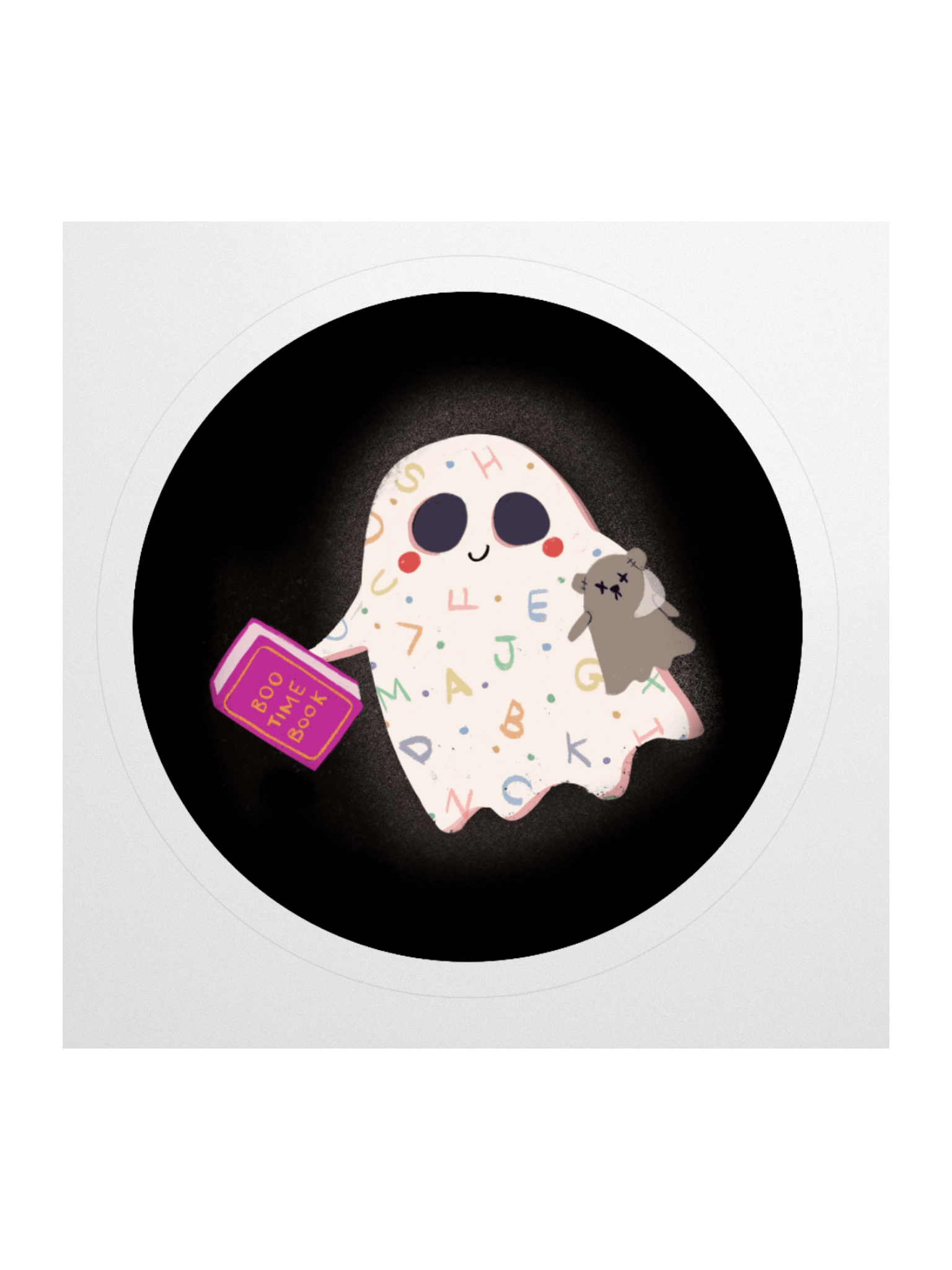 Little Ghost Bedtime - Vinyl Sticker product image (1)