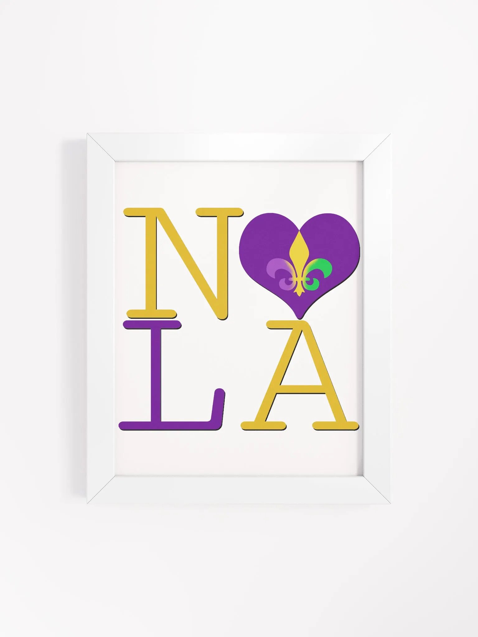 I LOVE NOLA **BIGSHOT POSTER** (MARDI GRAS 3 + IMAGE POP) product image (4)