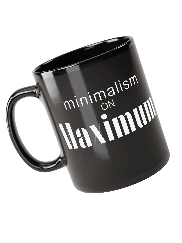 MOM - Minimalism on Maximum Black Mug product image (1)