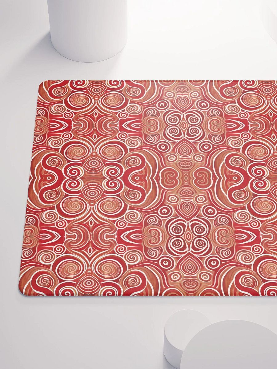 Funky Cherry Liquid Swirls Tie-Dye Gaming Mouse Pad product image (7)