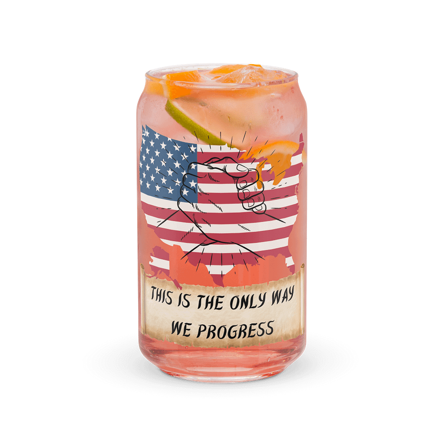 Come Together USA Can Shaped Drinking Glass w/Lid & Straw product image (37)