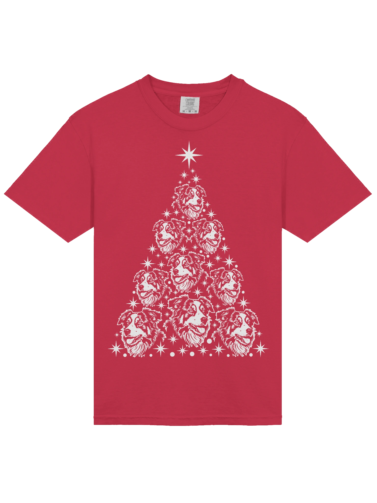 Australian Shepherd Christmas Tree T-Shirt product image (5)