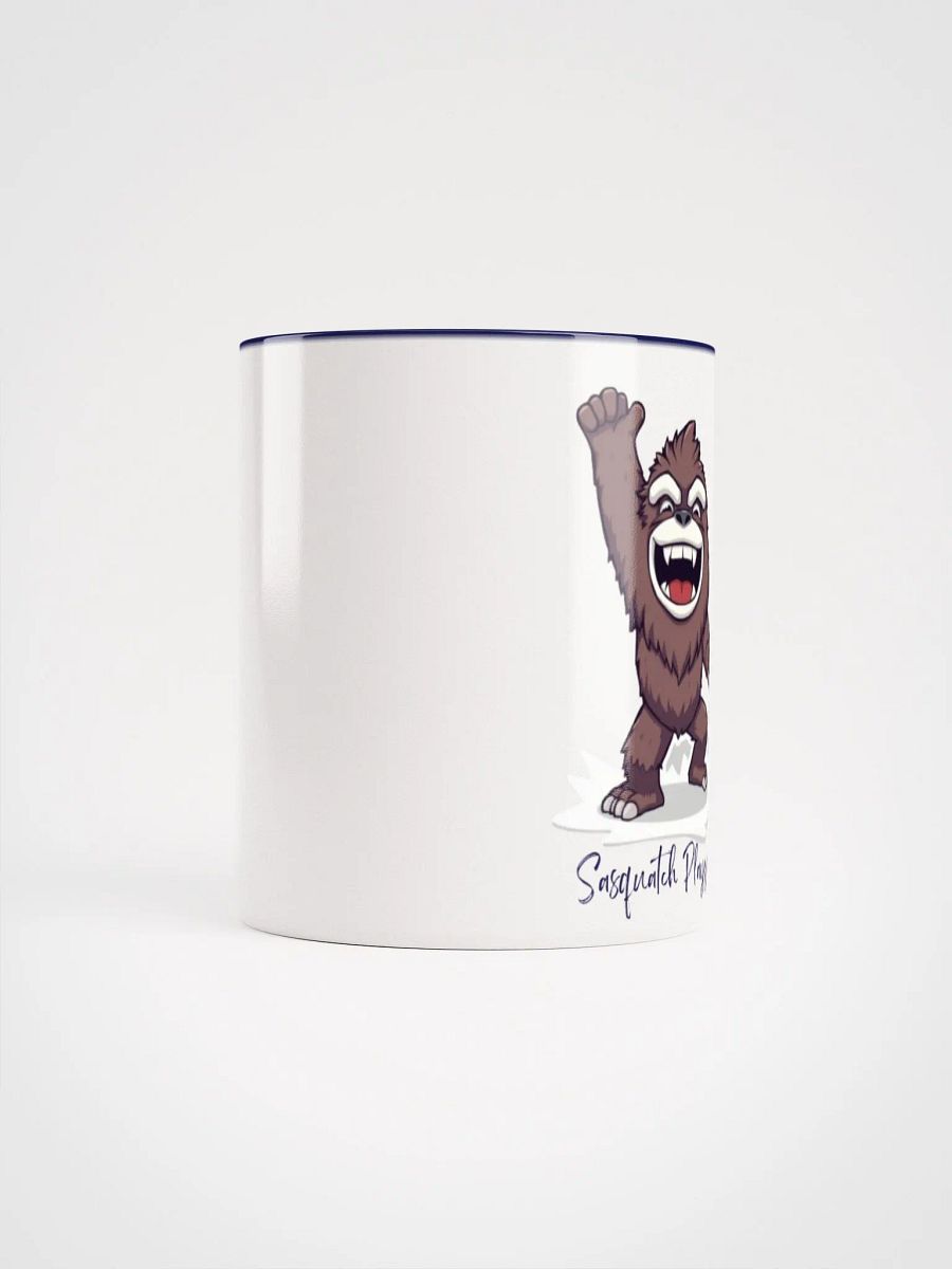Cartoon Sasquatch Playzzz Dark Blue Mug! product image (5)