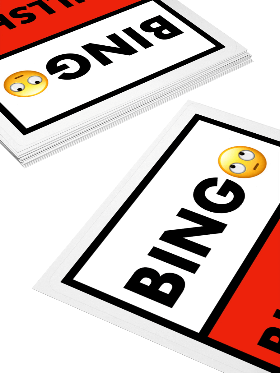 Bingo bullshit • Pep Talk Roll Eyes Edition Sticker product image (4)