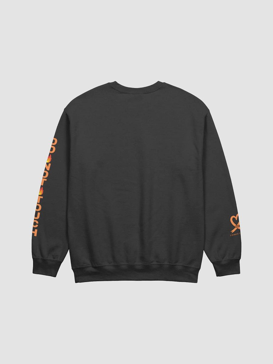 I'm a Warrior CRPS Awareness Do Not Touch LEFT Arm Crewneck Sweatshirt (Masculine Design Unisex Fit) product image (3)