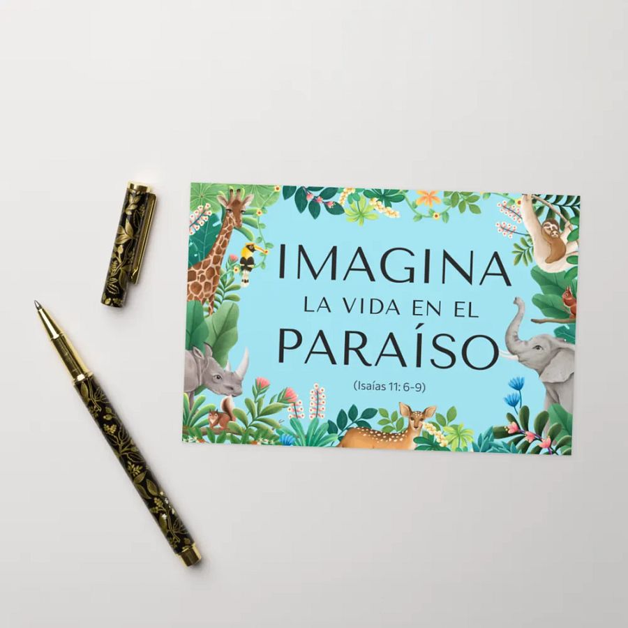'Imagina la Vida en el Paraíso' Greeting Card product image (4)