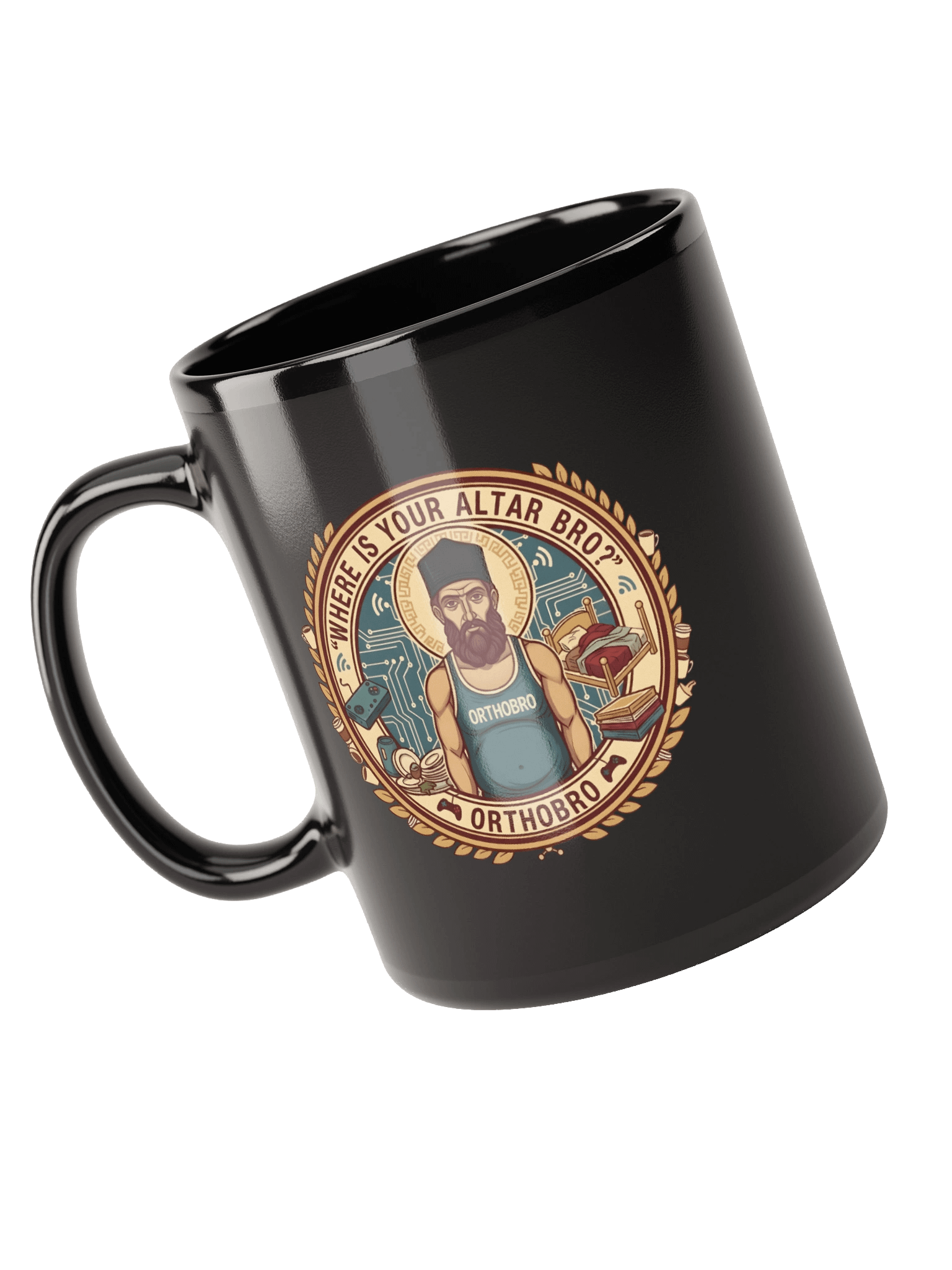 Where Is Your Altar Bro? (Black Mug) product image (5)