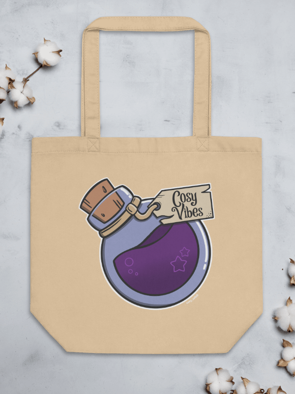 Cosy Vibes Potion Eco Cotton Tote Bag - Natural product image (3)