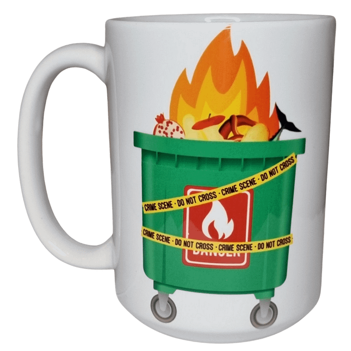 Dumpster Fire Army Mega-Mug product image (2)